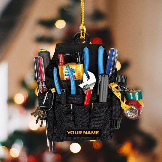 Discover Personalized Electrician Tool Box Christmas Ornament, Tool Box Ornament, Electrician Lovers Ornament, Gift For Electrician Ornament 2025