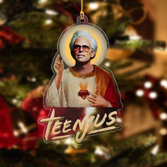 Baby Billy Christmas Ornament 2025, Funny Southern Preacher Parody Decor, Retro Holiday Tree Gift, Religious Humor Acrylic Ornament