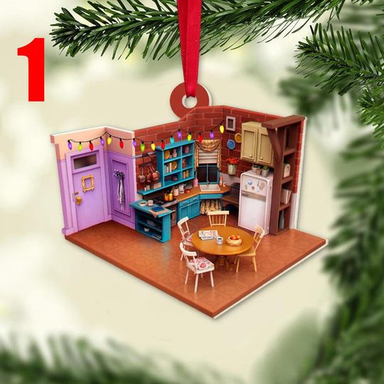 Discover Personalized Friends Room Decor Christmas Ornament, Friends Room Ornament, Friends Room Christmas Ornament, Gift For Friends