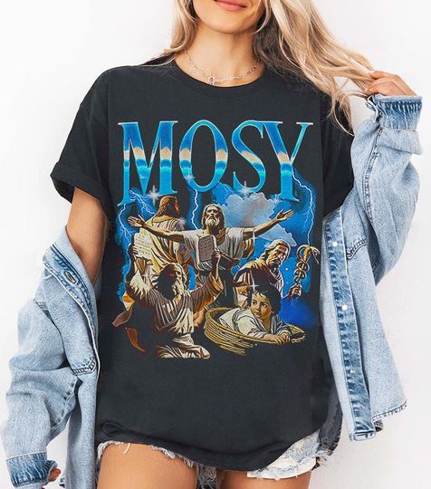 Discover Moses T-Shirt, Religious Graphic Tee, Bible Verse Shirt, Faith-Based Clothing, Christian Gift, Spiritual Apparel