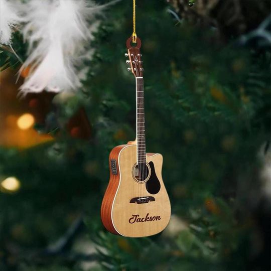Discover Custom Guitar Christmas Ornament 2025, Christmas Guitar Player Ornament, Gift for Guitar Players, Guitar Player Gift, Gift For Guitar Lovers