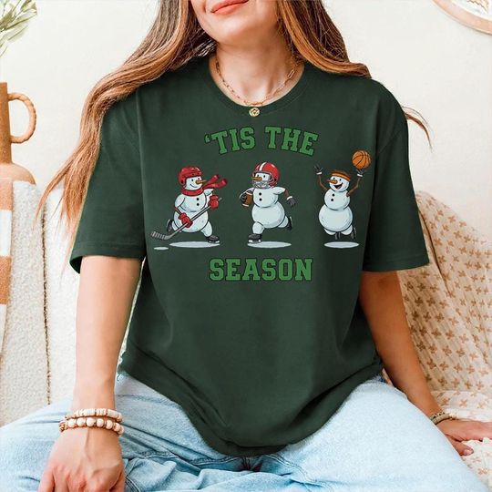 Discover Tis The Snowman Season Unisex T-Shirt, Holiday Parody Gift