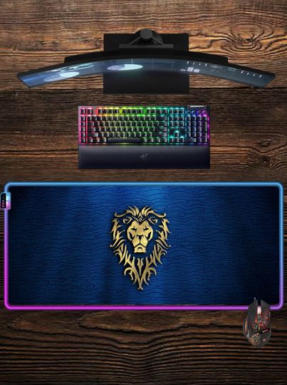 World of Warcraft LED Mouse Mat, Wow Alliance Gaming Mouse Pad