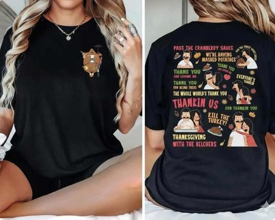 Funny Thanksgiving Family Chaos T-Shirt with Holiday Turkey Quotes for Adults and Friends