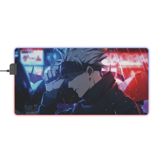 Jujutsu Satoru Satoru Gojo LED Gaming Mouse Pad