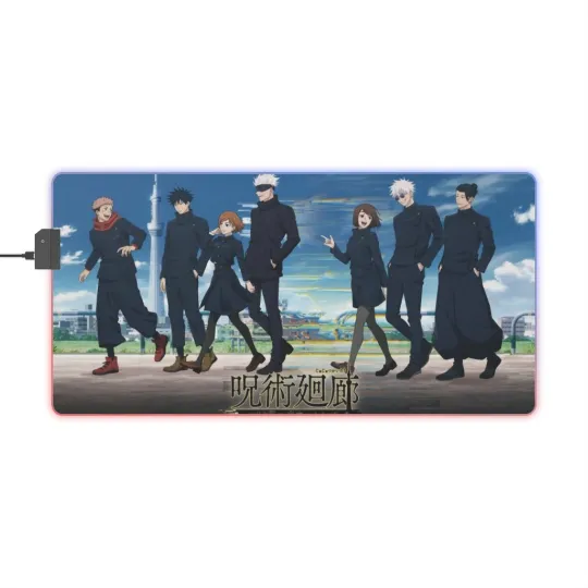 Jujutsu Satoru LED Gaming Mouse Pad