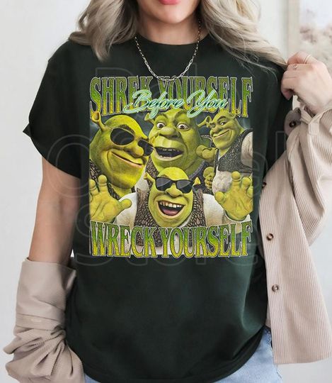 Discover Shrek Funny T-Shirt Shrek Meme Shirt Disney Fiona Princess Tee Shrek Party