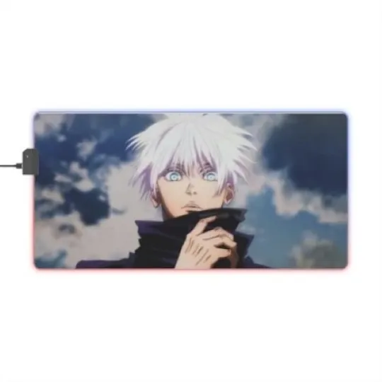 Gojo Jujutsu Satoru LED Mouse Pad