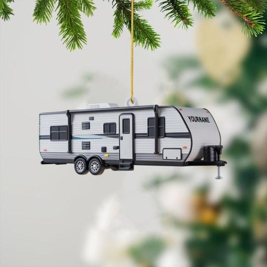 Discover Personalized Camping Car Christmas Ornament, Camping Lover Gift, 2D Camping Lover Ornament 2025, Travel Trailer Ornament 2025, Camping Decor