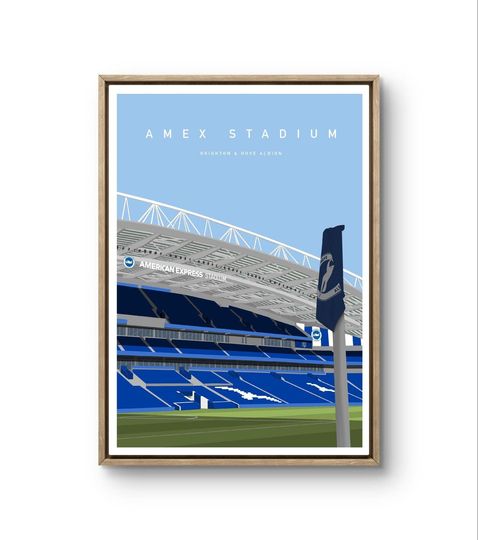 Discover Amex Stadium Print: Brighton & Hove Albion Football Art