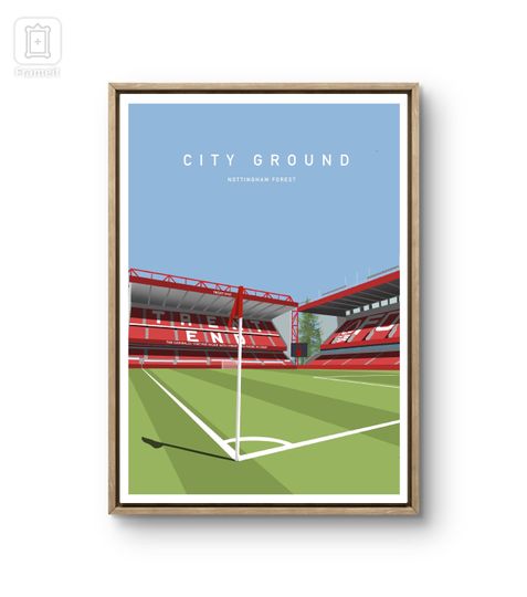 Discover City Ground Stadium Print: Nottingham Forest Wall Art