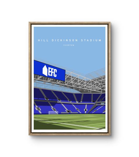 Discover Everton FC Stadium Print: Hill Dickinson - Toffees Football Art
