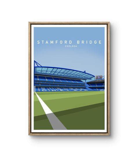 Discover Stamford Bridge Print: Chelsea FC Stadium Art - Blues Fan Decor