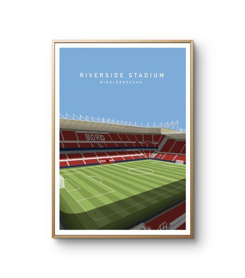 Discover Riverside Stadium, Middlesbrough FC , A4/A3 Print/Poster/Wall Art