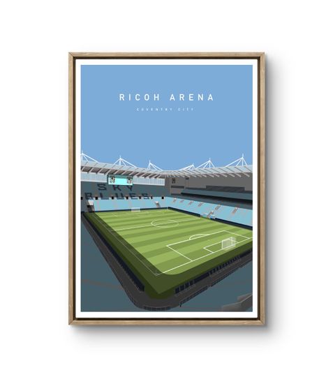 Discover Ricoh Arena Print  Coventry City Football Stadium Poster