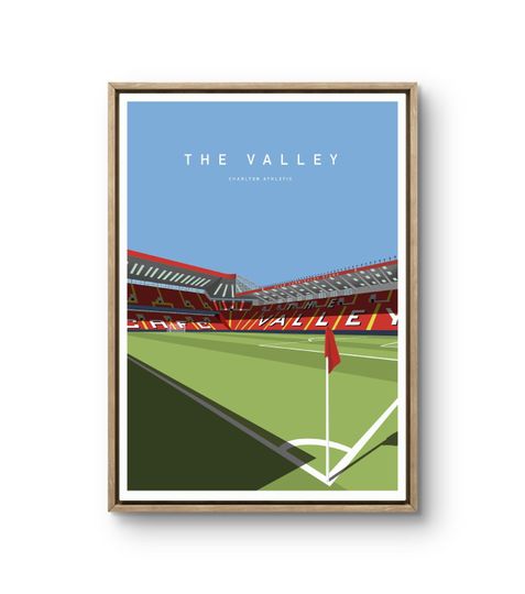 Discover The Valley Stadium Print: Charlton Athletic Wall Art