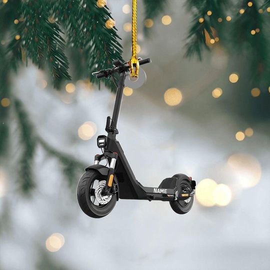 Discover Personalized Scooter Christmas Ornament, Light 2D FLAT Scooter Ornament, Christmas Tree Decor, Loved Scooter Ornament, Xmas Hanging Ornament