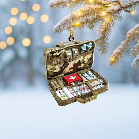 Discover Personalized First Aid Kit Christmas Ornament, First Aid Kit Christmas Decor, First Aid Kit Ornament, First Aid Kit Ornament Gift