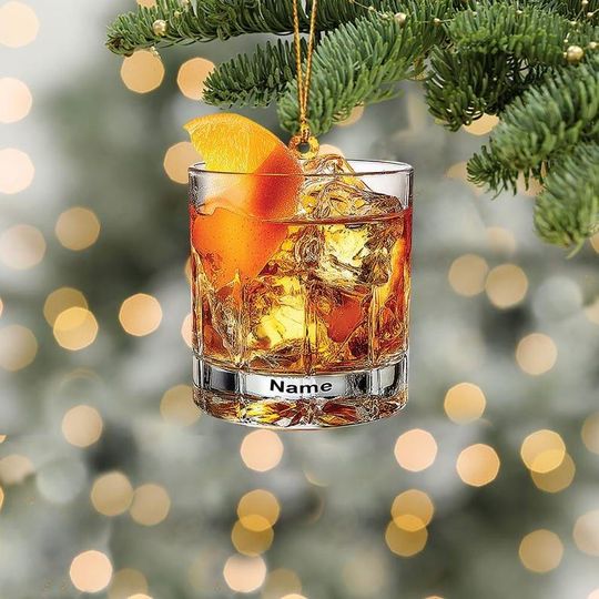 Discover Personalized Nail Salon 2D FLAT Ornament, Custom Beauty Spa Christmas Decor, Nail Technician Holiday Gift, Salon Owner Ornament Keepsake