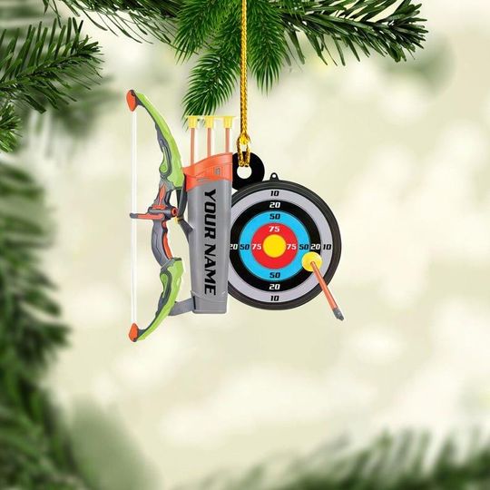 Discover Custom Archery Ornaments, Bow and Arrow Ornament, Hunter Ornament, Hunting Ornament 2025, Archery Target, Archery Team Gift Christmas