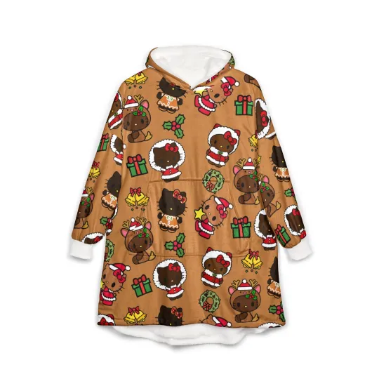 Discover Holly Jolly Hello Blanket Hoodie
