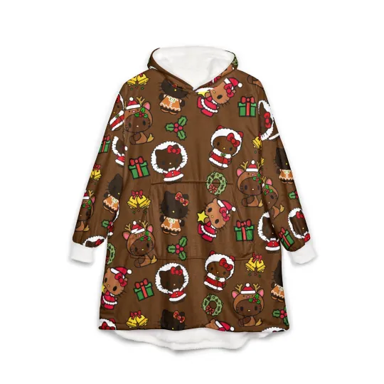 Discover Holly Jolly Hello Blanket Hoodie