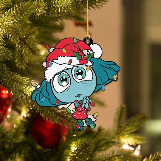 Discover Vintage Inside Out Christmas Wood Ornament, Pixar Inside Out Xmas Light Decor, Disney Holiday Tree Decor