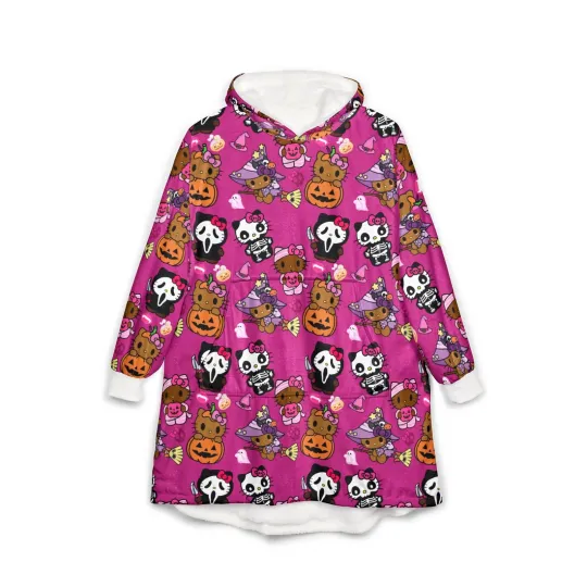 Haunted Hello Blanket Hoodie