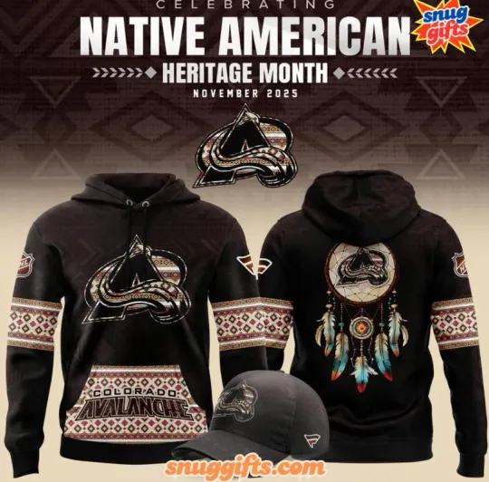 Discover Colorado 1Avalanche Native American Heritage Night 2025 3D Hoodie