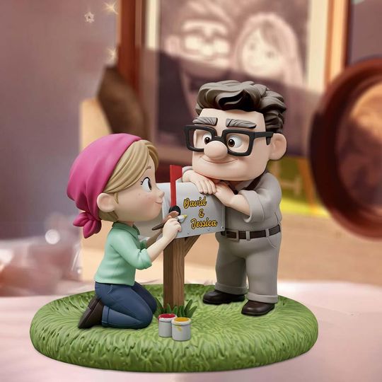 Custom Carl & Ellie Couple Acrylic Plaque | Custom Anniversary Love Gift