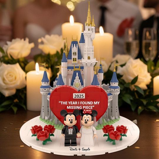 Personalized Mouse Couple Wedding Plaque, Custom Acrylic Ornament Keepsake Gift for Anniversary