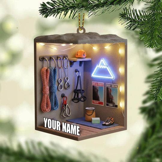 Discover Personalized Rock Climbing Christmas Ornament, Custom Rock Climbing Sport, Rock Climbing Keepsake, Adventure Lover Gift, Climbing Wall Decor