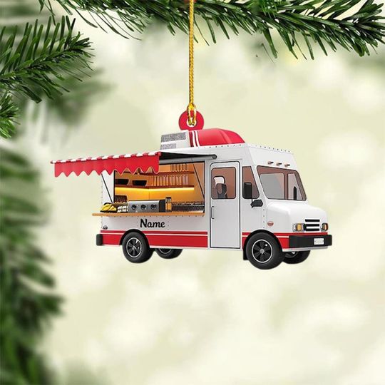 Discover Food Truck Christmas Ornament, Christmas Tree Decor, Loved Food Truck Ornament, Hanging Ornament Gift