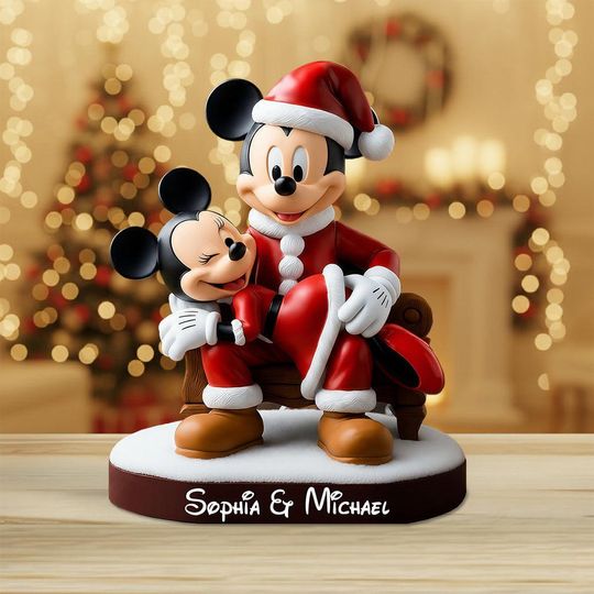 Personalized Cute Mouse Wedding Plaque, Custom Acrylic Keepsake, Couple Gift, Anniversary Couple Gift