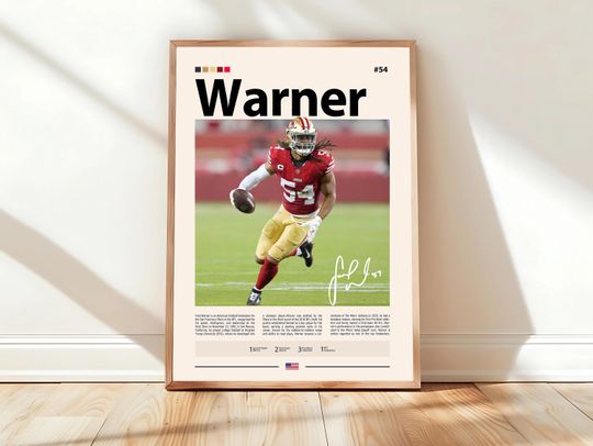 Discover Fred Warner Poster, San Francisco 49ers Print, football Poster, Sports Poster, Football Poster, football Wall Art, Sports Bedroom Posters