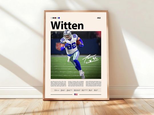 Discover Jason Witten Poster, Dallas Cowboys Print, football Poster, Sports Poster, football Fans, Football Poster, football Wall Art, Sports Bedroom Posters