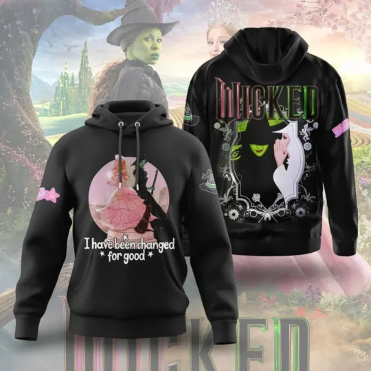 Wicked Change For Good Hoodie Elphaba and Glinda