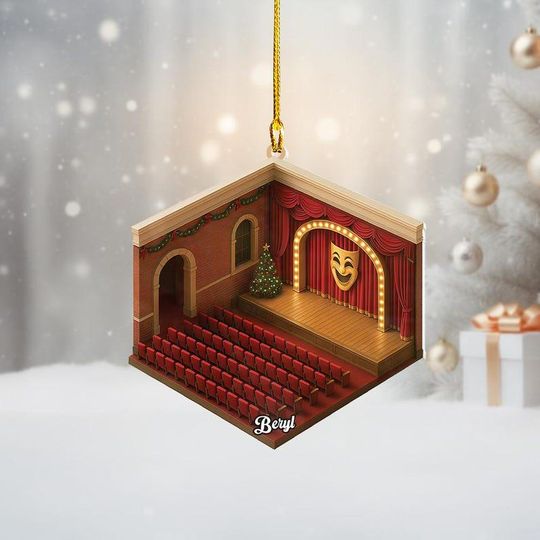 Discover Personalized Theater Stage Christmas Ornament Drama Playing Ornament Drama Class Ornament Comedy Theater Ornament Actor Actress