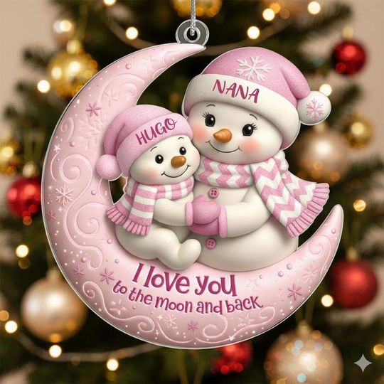 Discover Personalized Acrylic Baby's First Christmas Ornament: New Parent Gift