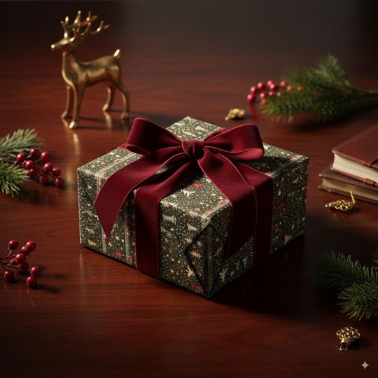 Discover Festive Holiday Village Wrapping Paper: Snowy Christmas Landscape Gift Wrap