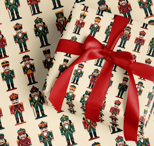 Discover Nutcracker Ballet Xmas Wrapping Paper Nutcracker Gift Wrap Holiday Gift Wrapping Paper Christmas Nutcracker Festive Gift Wrap Roll