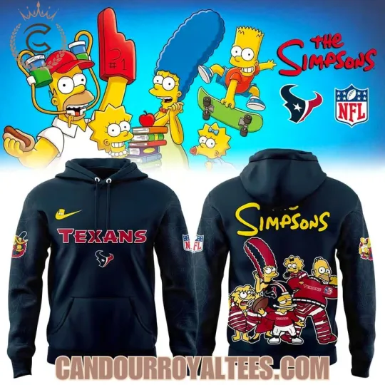 Texans x The Simpsons Family Hoodie