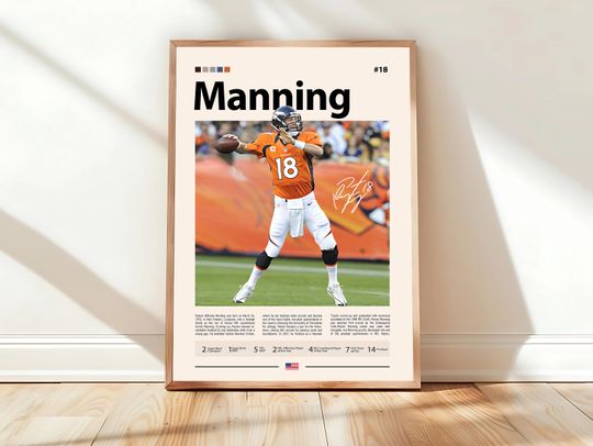Discover Peyton Manning Poster, Indianapolis Colts Print, football Poster, Sports Poster, Football Poster, football Wall Art, Sports Bedroom Posters
