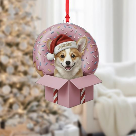 Discover Personalized Dog Ornament: Holiday Tree Decor, Cartoon Dog Design