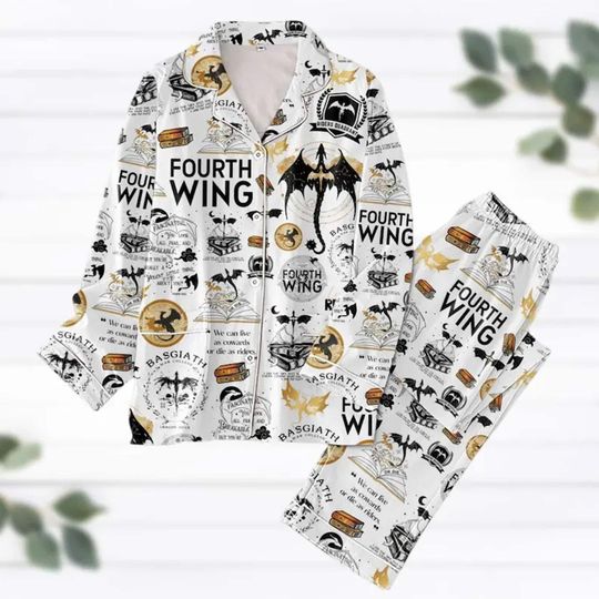 Christmas Dragon Bookish Pajamas Set for Adults