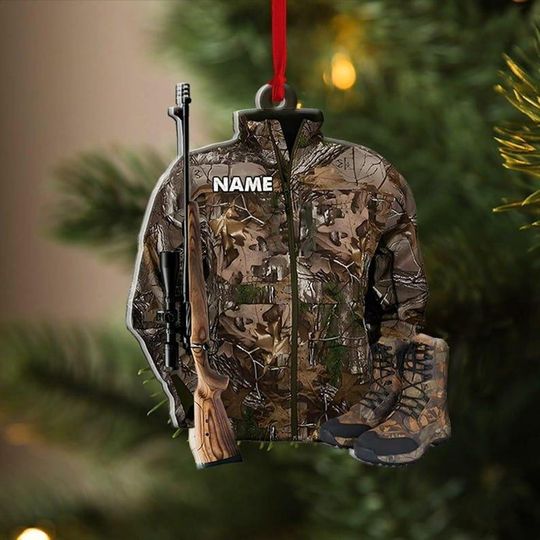 Discover Personalized Hunting Ornament for Christmas,Gift for Deer Hunting Lovers,Hunter Christmas Ornament, Custom Hunting Ornament,Hunter Gift