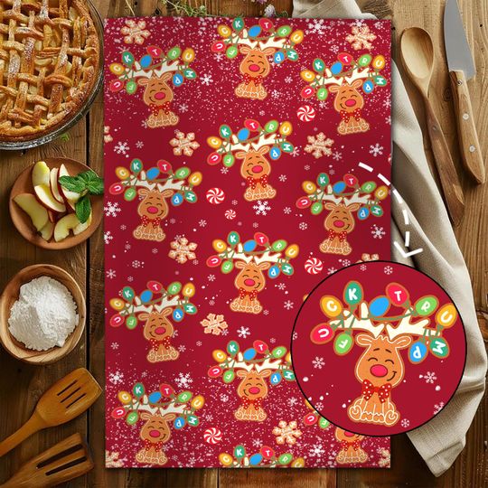 Discover Subtle F*ck Trump Very Merry Reindeer Xmas Hand Towel, Christmas Santa Kitchen Towel ,Anti Trump Tea Towel,FDT Maga,Preppy Doodle Home Decor