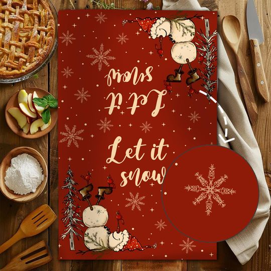 Discover Subtle F*ck Trump Let it snow Xmas Hand Towel ,Christmas Santa Kitchen Towel ,Anti Trump Tea Towel,FDT Maga,Xmas Preppy Doodle Home Decor