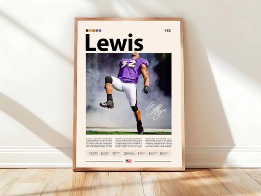 Discover Ray Lewis Poster, Baltimore Ravens Print, football Poster, Sports Poster, football Fans, Football Poster, football Wall Art, Sports Bedroom Posters