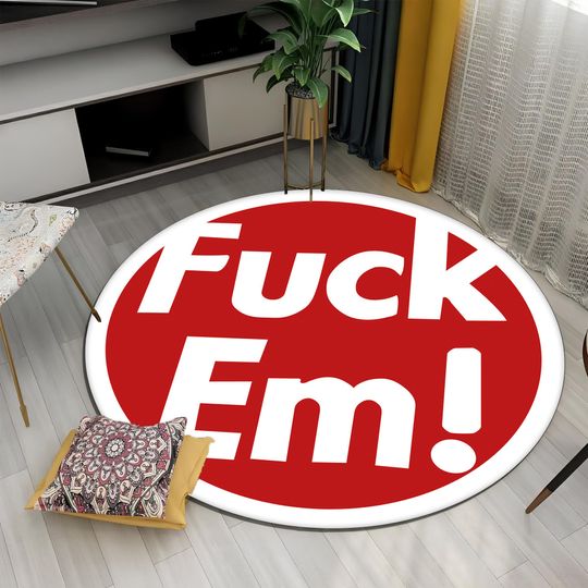 Discover Red and White Round Rug: Plush Cotton, Boys Room Decor